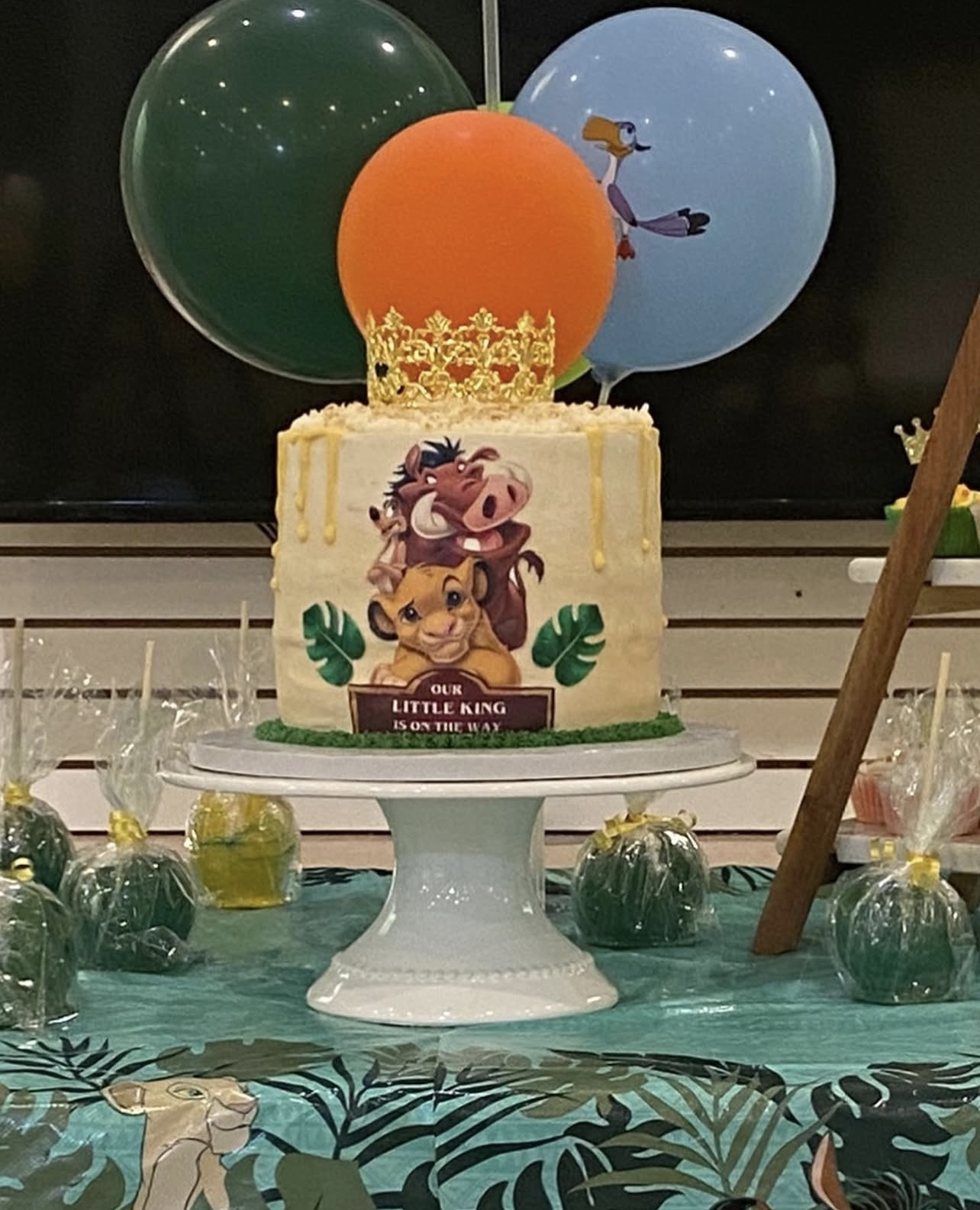 Custom pink, two-tiered cake